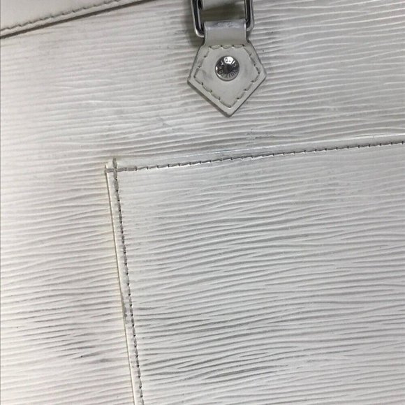 LOUIS VUITTON Epi Madeleine GM Tote Bag Shoulder Bag Epi Leather White - Picture 15 of 16